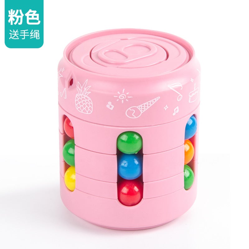 Popular Eight-Sided Space Magic Cube Magic Bean Ball Fingertip Spinner Rotating Decompression Artifact Educational Thinking Toy - Image 1